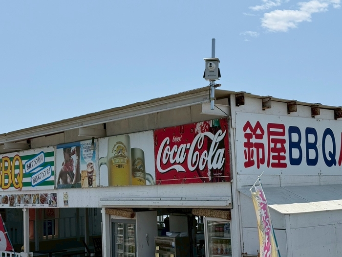 防犯カメラ設置の様子