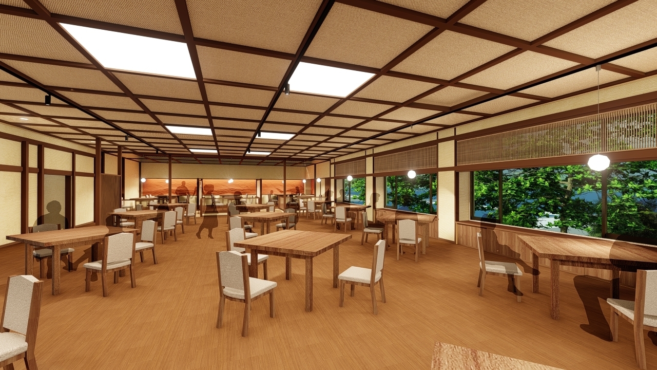 リニューアルしたメインダイニング「緋翠:ひすい」(イメージパース)