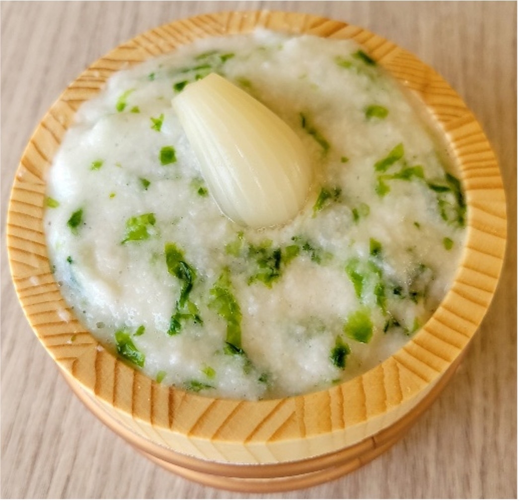 青のりらっきょうねば小丼