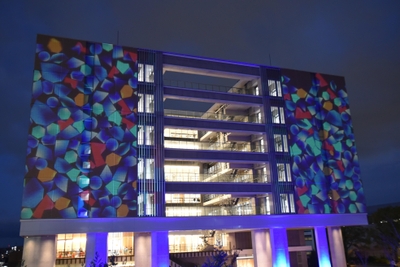 幻想的な光の映像