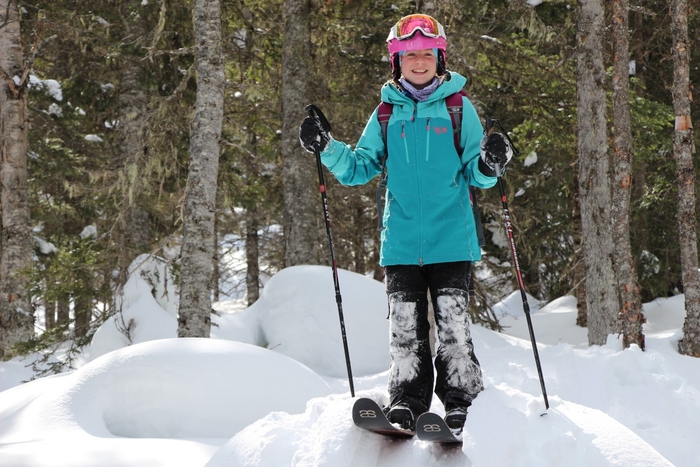 キッズ用モデルで楽しく雪遊び