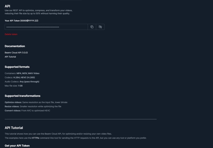 サービス画面4:インテグレーション/API