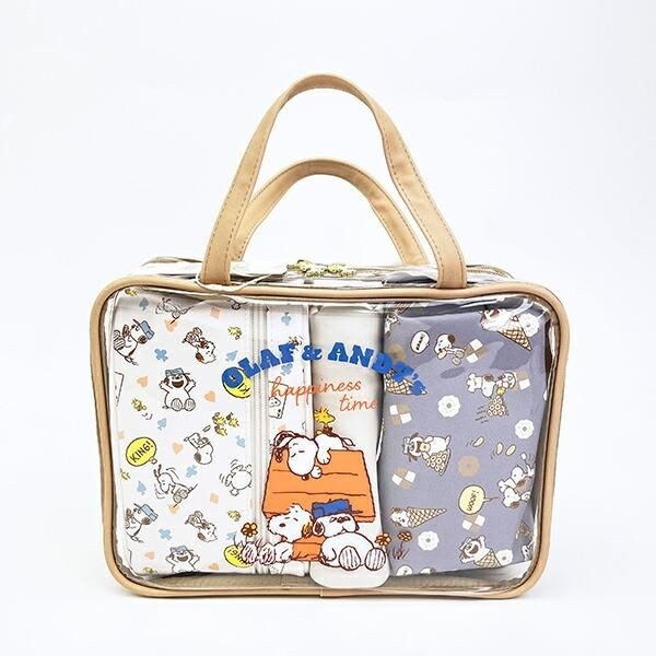 選べる２タイプ！スヌーピーのキュートなトラベルポーチセットが普段使いにも優秀