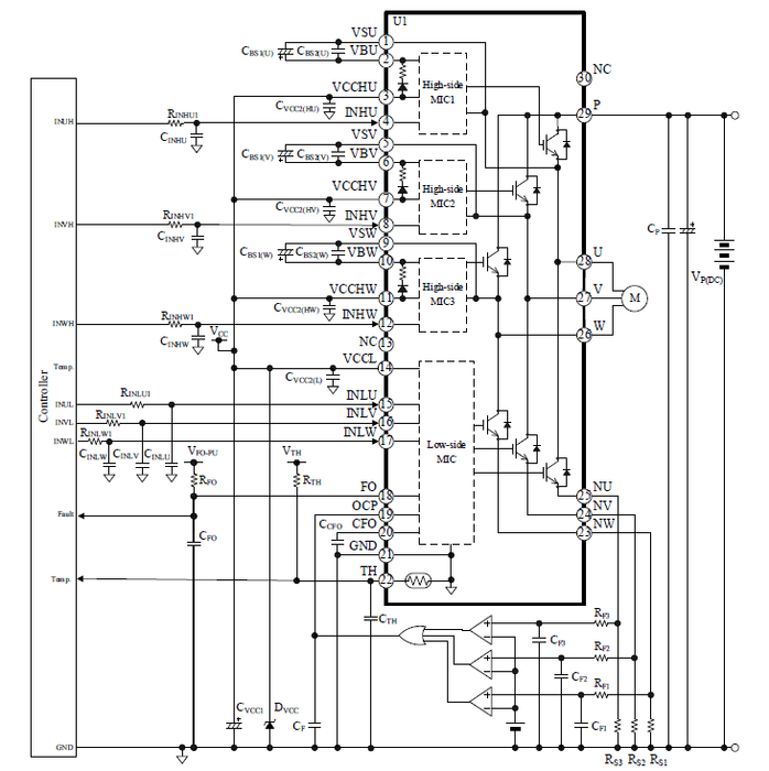 応用回路例（3シャント検出方式）