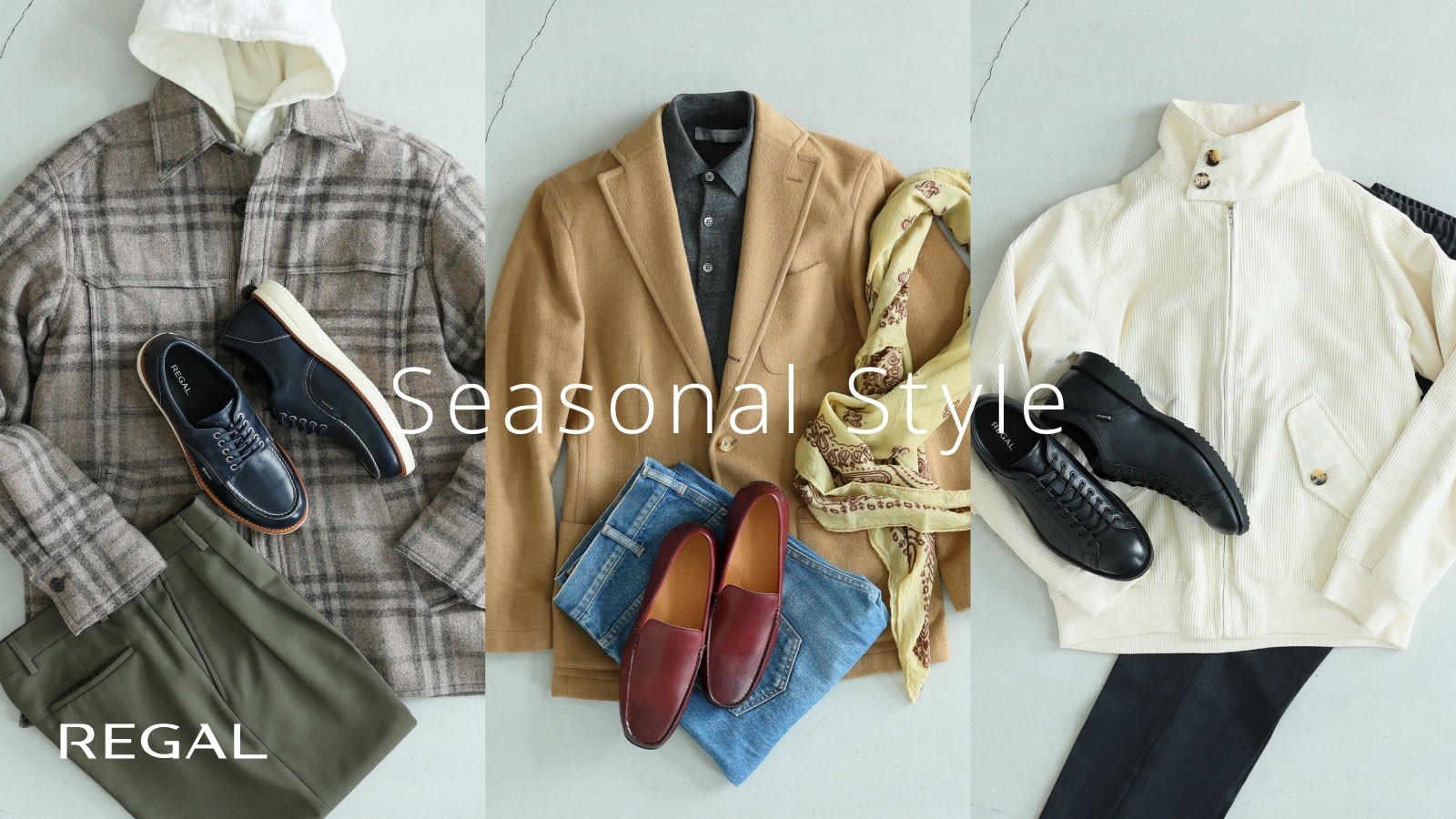 REGAL| SEASONAL STYLE ⎯ ホリデーシーズンに履きたいカジュアルシューズ