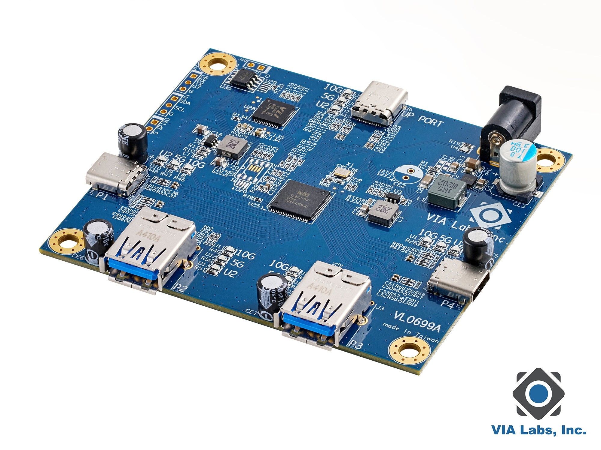 台湾VIA Labsが産業向け5Gbps／10Gbpsハブ新製品を発表
－40℃～85℃対応、10Gbpsで遅延削減・マシンビジョン用途を強化