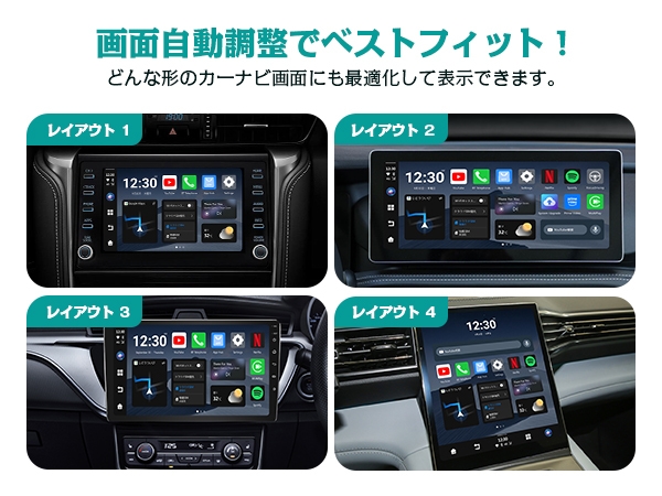 画面自動調整でベストフィット!