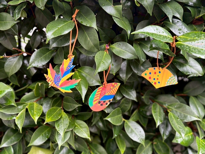 「ヒノキ板でつくるパンと葉っぱのオーナメント」画像(1)