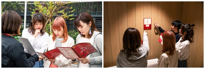 物語の登場人物たちとの会話や、謎を解いていくことでストーリーが進行