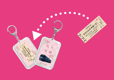 ゆめきぼホルダー（イメージ）※切符は別売りです