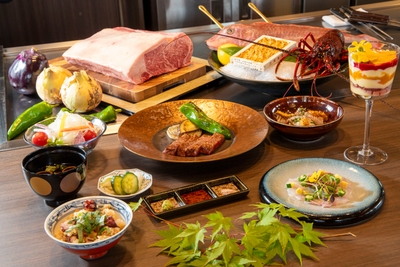 ▲海神人の食卓２階 桟敷「鉄板コース：九夏」