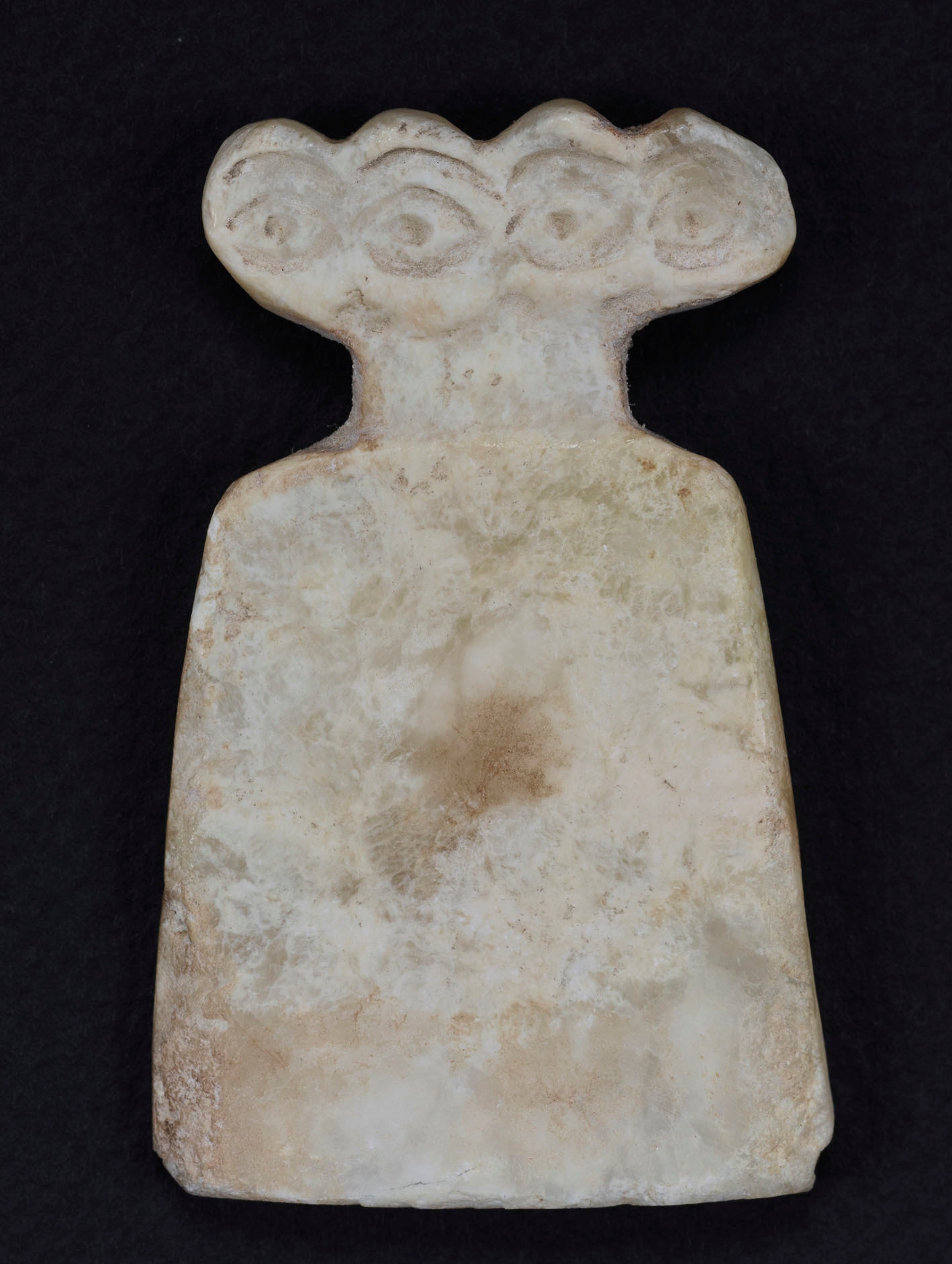 「眼の偶像」 シリア テル・ブラク出土 後期銅石器時代(3期)・前3800~前3600年頃 古澤静子氏寄贈 東京国立博物館蔵 東洋館3室で展示