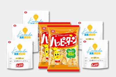 リターンA 応援金額2,500円（税込） 『40g “砂糖ゼロ” ハッピーターン』 5袋 『108g ハッピーターン』 2袋