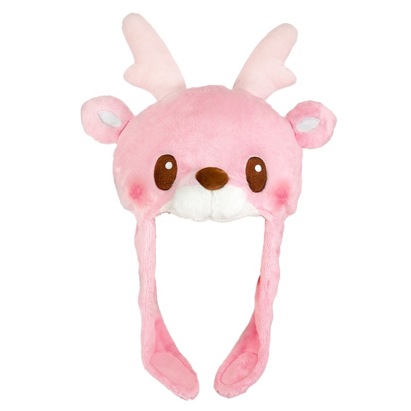 イワシカちゃんぬいぐるみキャップ(正面/ベルトを留めないパタン)