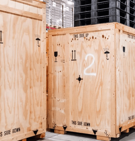 図. 木製包装の製品画像