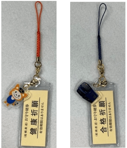 ゆめきぼホルダー（左：そうにゃん 右：13000系）※切符は別売りです