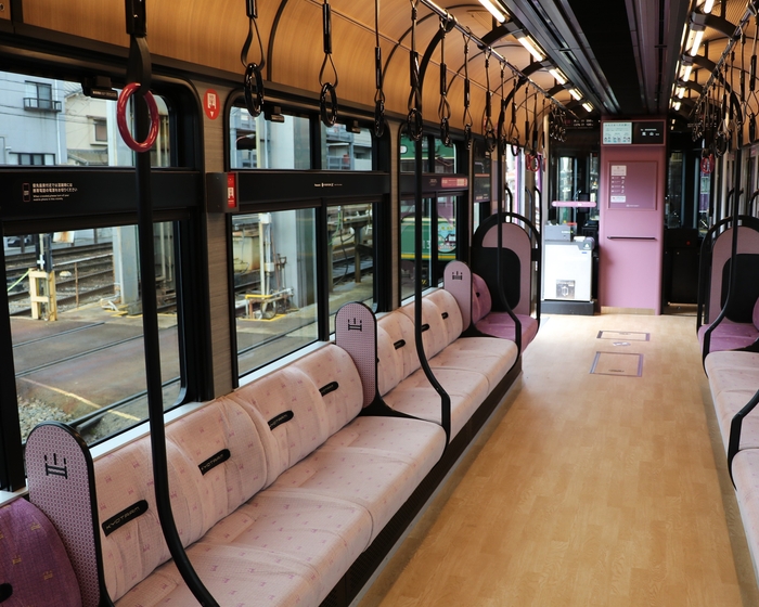 KYOTRAM(嵐電モボ1形 (2025年1月17日、京福電気鉄道㈱西院車庫で撮影))