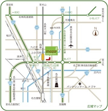 mozo ワンダーシティ位置図 1