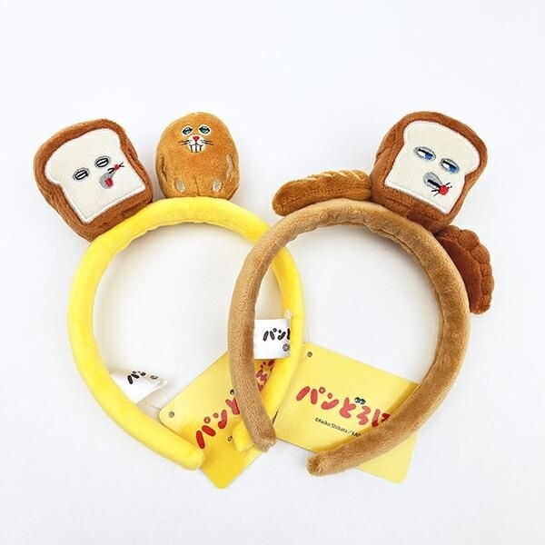 ポップで可愛すぎ。パンどろぼうのマスコット付きカチューシャで楽しく過ごしたい！