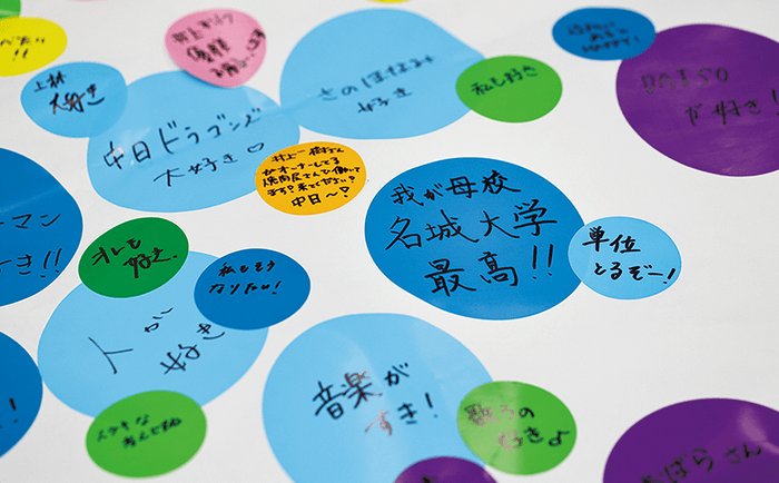 多様な人々の居場所づくりの取り組みとして、学術展示「名城大学のD&Iを考えるフィールドワーク」を実施