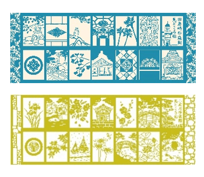 みどころ帖てぬぐい (イメージ)