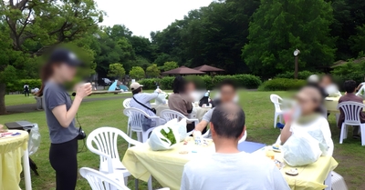 運動のあとはのんびりカフェタイム