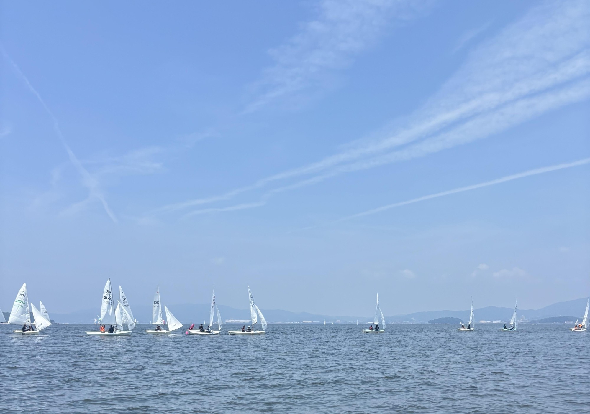 中部学生女子ヨット選手権大会のレース