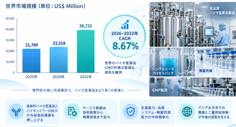 バイオ医薬品CMOサービス市場調査会社が贈る：売上規模・調べ方・分析手法