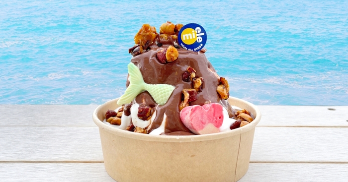 ▲DINER’Sシェイブアイス(トッピングチョコレート付)