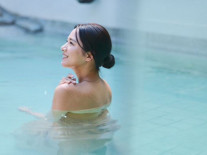 草津湯畑のお湯をご堪能
