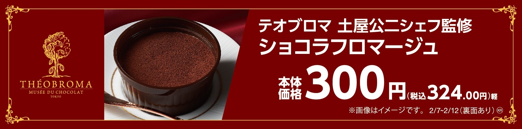 テオブロマ土屋公二シェフ監修 ショコラフロマージュ 販促画像
