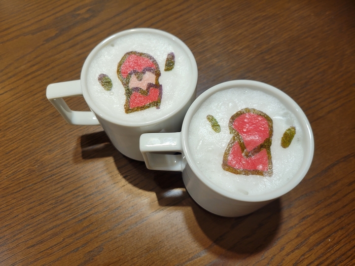 文鳥ちゃんホットカフェオレ