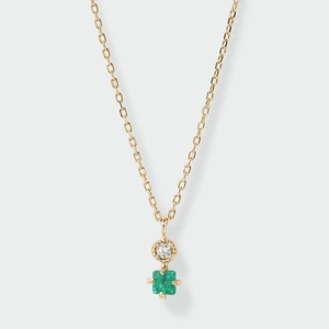 ネックレス　K10YG　エメラルド　ダイヤモンド　￥49,500