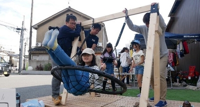 令和元年（2019年）10月に行われた「ぶらり市」でのにぎわい創出実験