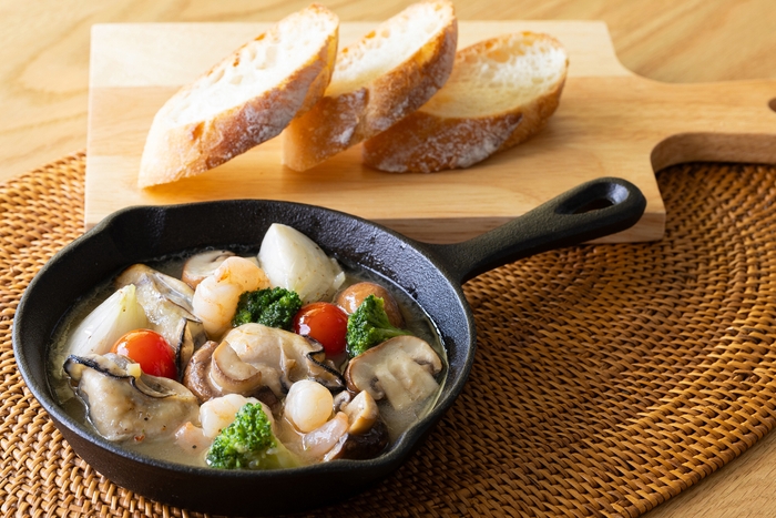 牡蠣のアヒージョ