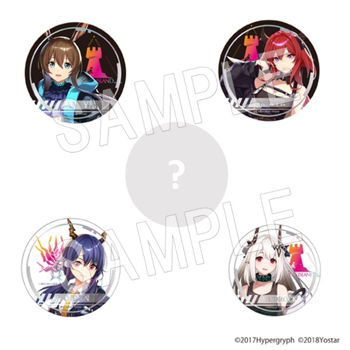 アークナイツ展「記憶回廊」トレーディング 箔押缶バッジ 660 円 (税込)