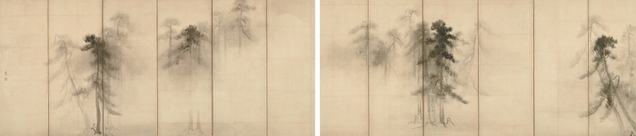 6. 松林図屏風