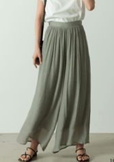 楊柳ワイドスカンツ