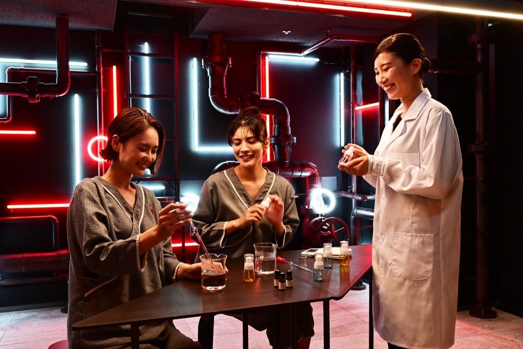 温泉ミスト作り