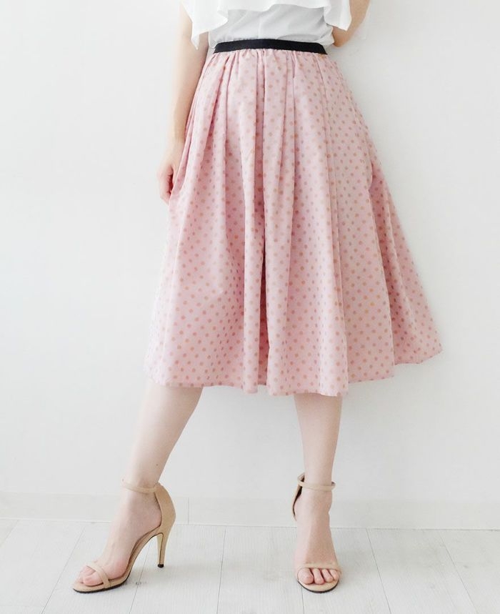 着丈73cmのミモレ丈