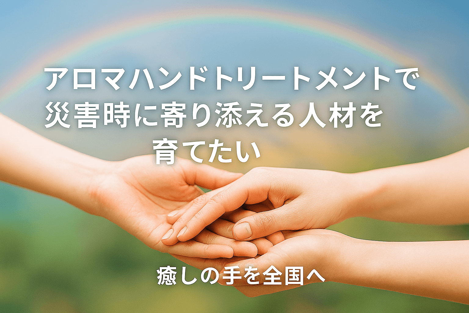 アロマハンドトリートメントによる心のケア支援者育成プロジェクト始動