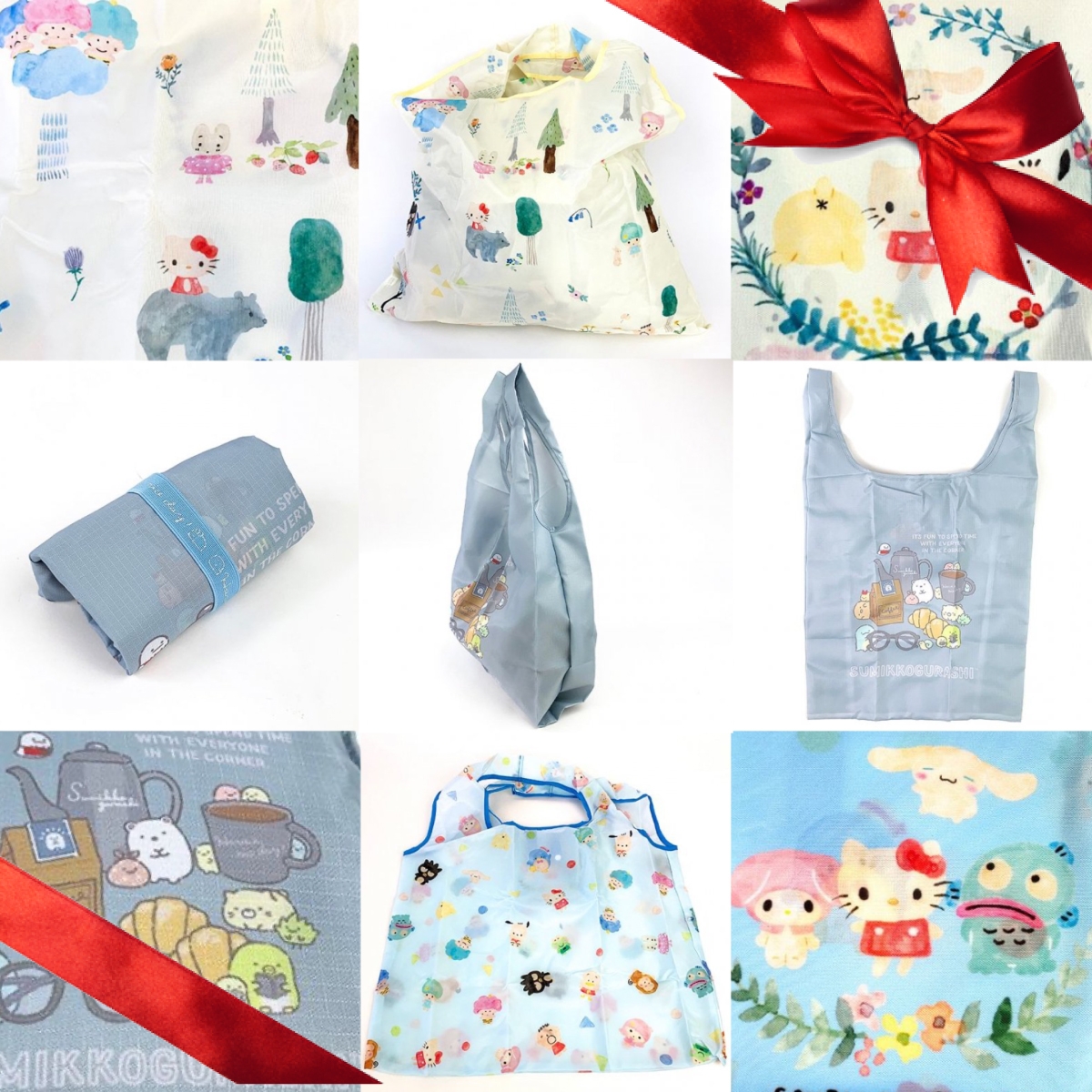 サンリオファンは要チェック!キャラクター大集合のレアデザインのエコバッグが入荷♪