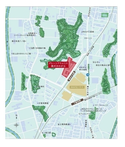 「グレーシアウエリス横浜ゆめが丘」位置図
