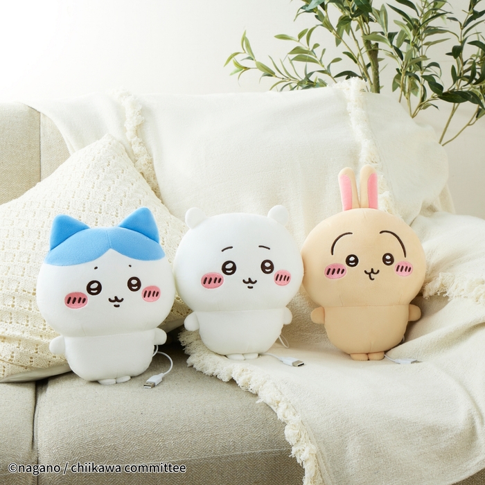 あったかぬいぐるみ　ちいかわ／ハチワレ／うさぎ　イメージ1