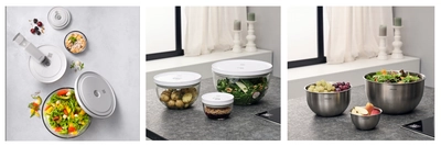 真空保存でお馴染みのFRESH & SAVEに待望の新シリーズ登場！ ボウルのままで真空保存ができる 「フレッシュ＆セーブ　真空保存ボウル」3月20日(木)に発売