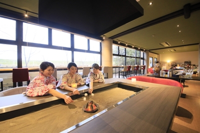 ゆとりろ流IRORIでマシュマロ焼きもお愉しみください