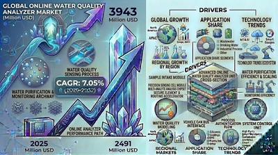 オンライン水質アナライザー市場規模（百万米ドル）2025-2032年