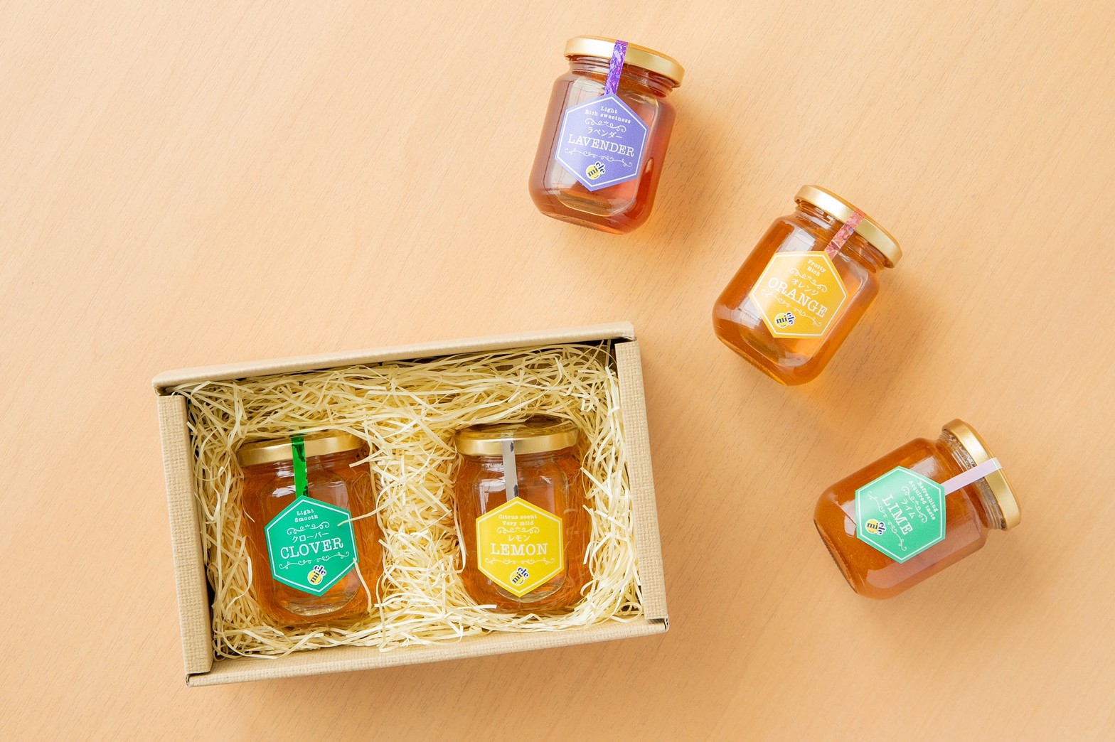 「ミエレオリジナル選べる蜂蜜セット」 1,980円(税込)