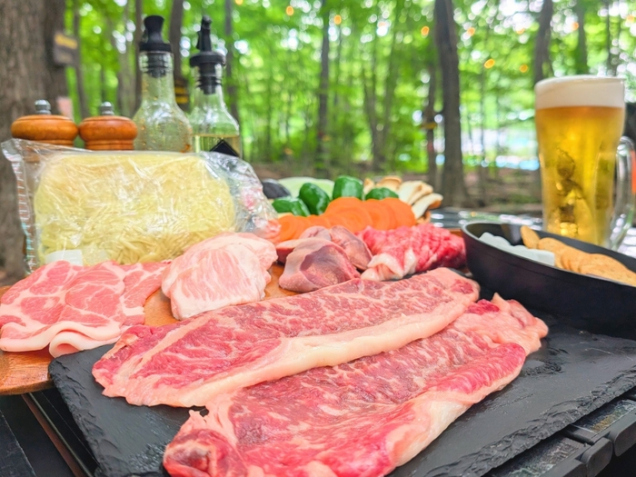 那須高原黒毛和牛ステーキBBQ