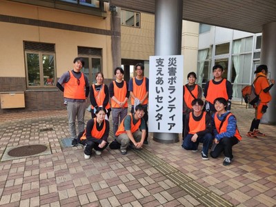 災害ボランティア支えあいセンターで